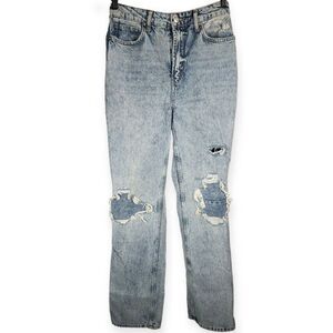 Free People Women's My Own Lane Jeans‎ Acid Washed Size 28